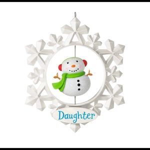 Hallmark keepsake snowflake daughter ornament NIB